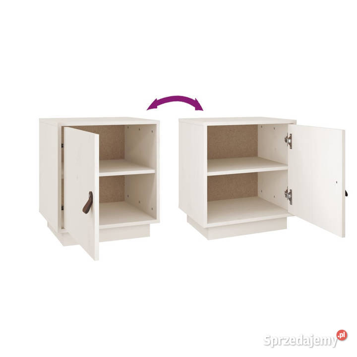Szafki nocne 2 białe 40x34x45 lite drewno Warszawa sprzedam