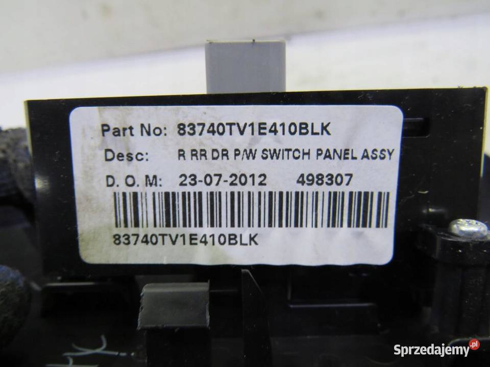 PRZYCISK SZYB CIVIC IX 83740TV1R410BLK