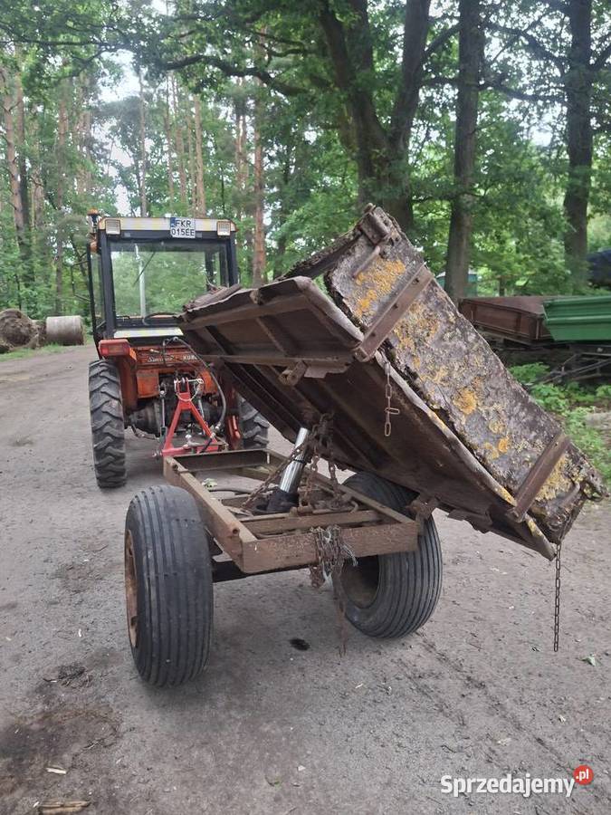 Przyczepka 3stronny kiper wywrot hydrauliczny nieuszkodzony Krosno Odrzańskie