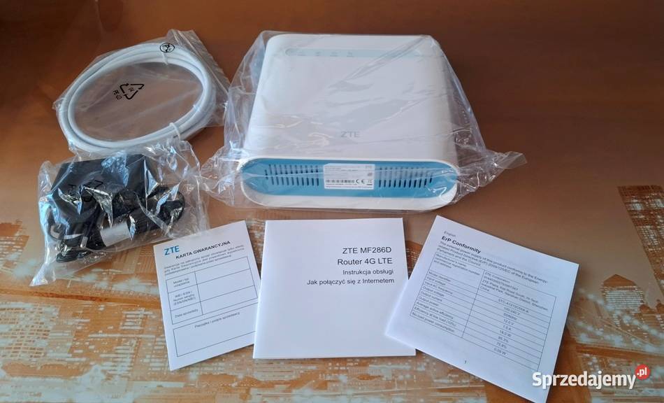 NOWY Stacjonarny Router 4G LTE ZTE MF286D router Bielsko-Biała