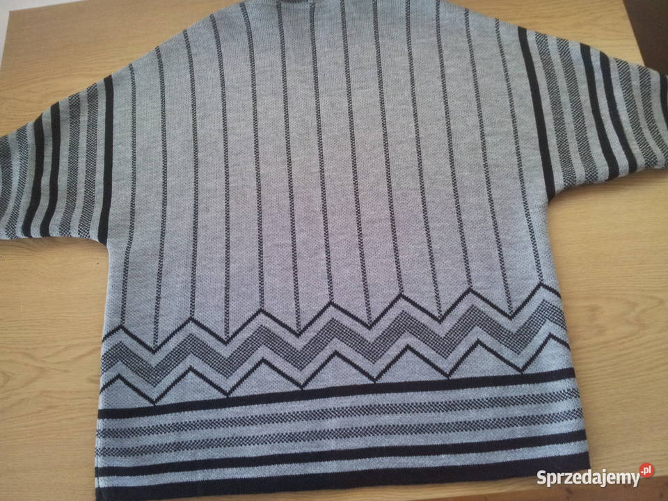 Kardigan Rainbowsweter szaro czarnyr LXL Pszczyna sprzedam
