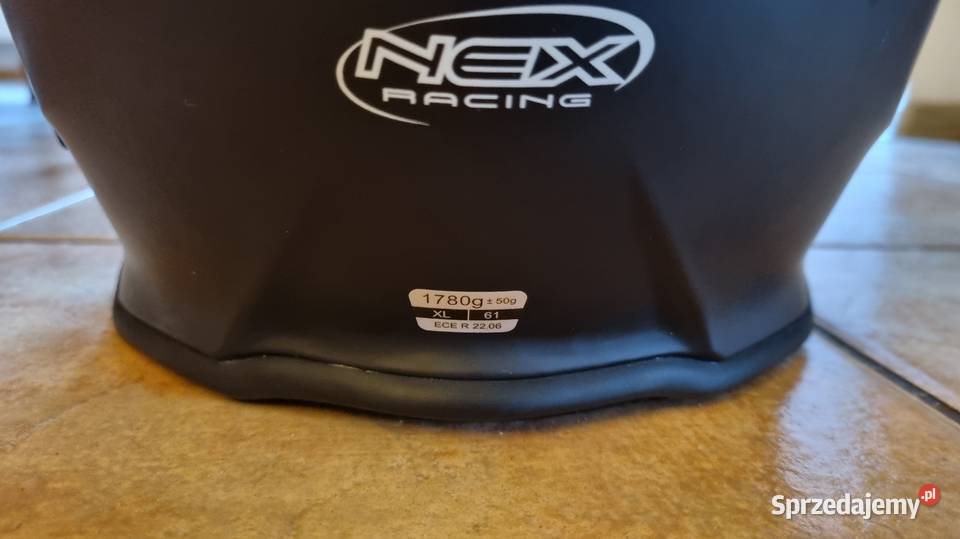 Kask motocyklowy NEX RACING z interkomem rozmiar pomorskie