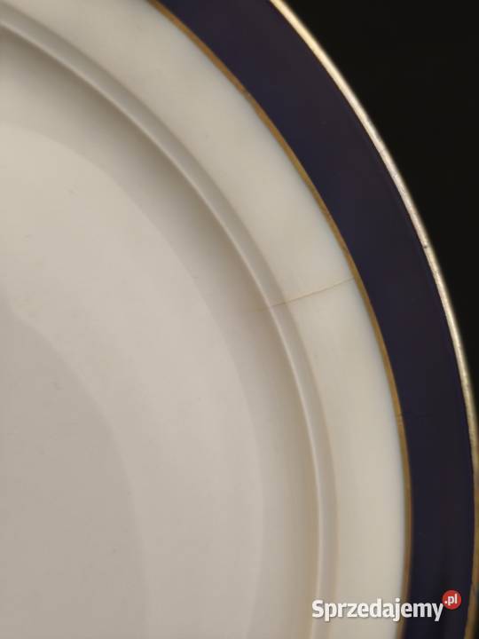 Talerz płaski kobaltowy Eschenbach Chełm