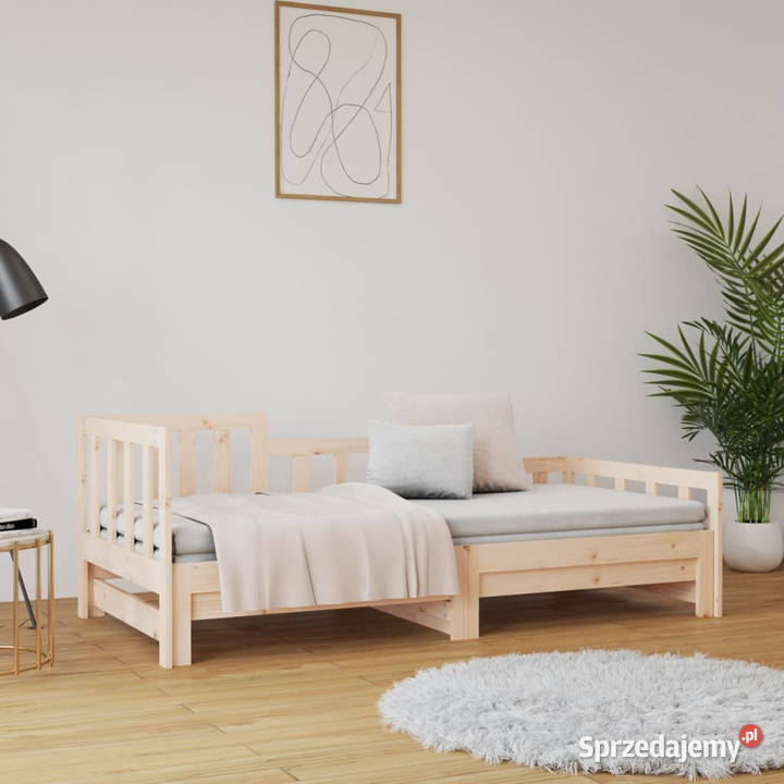 Łóżko rozsuwane 2x90x200 lite drewno sosnowe Warszawa