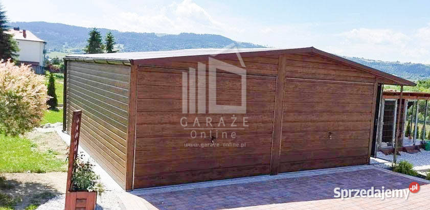 GARAZ BLASZANY 7m x 7m wnęka 7x7 dwuspad Rynny 364zł/m2 Brzesko
