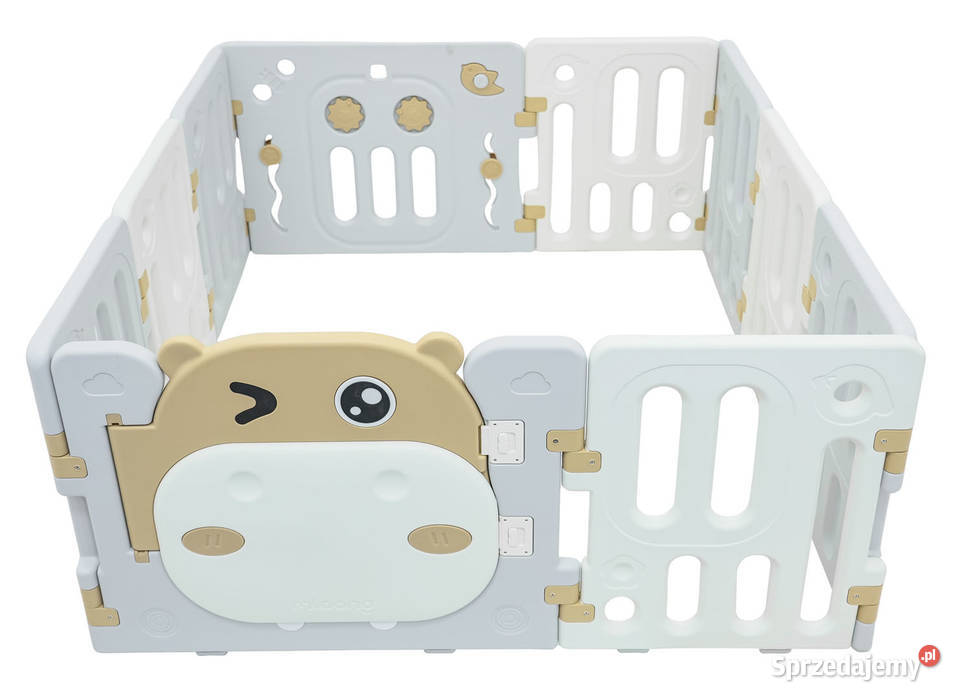 Płotek kojec modułowy Hipcio beżowy 10 paneli Warszawa