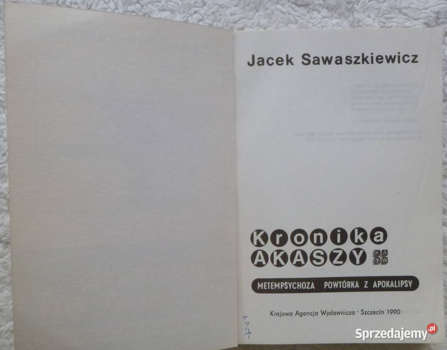 Kronika Akaszy Metempsychoza Powtórka z ISBN 8303029878 mazowieckie Warszawa