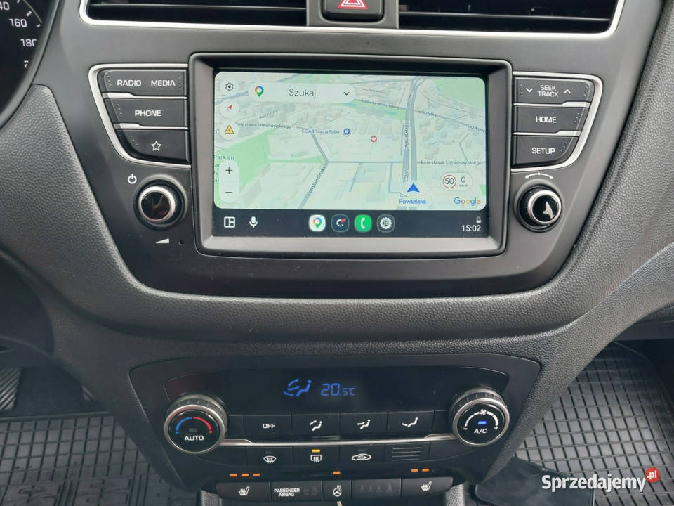 Hyundai i20 12 benz SALON 1 wł Tempomat Kamera wielofunkcyjna kierownica Warszawa