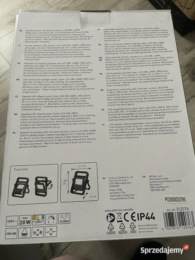 Lampa Led 20w Raczki