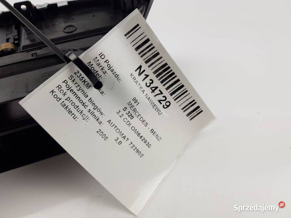 KRATKA NAWIEWU A221830954S W221 SKLASA S 320 Lipno