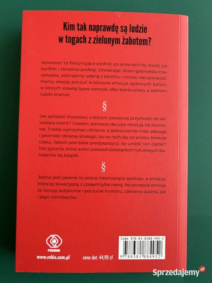 Adwokaci zraniony zapał Artur Nowak Lublin sprzedam