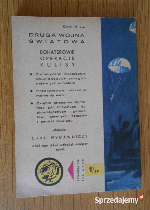 Żółty Tygrys Niewidzialne oczy 179 Parczew sprzedam