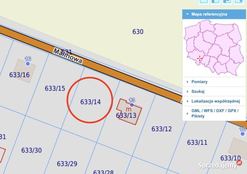 Działka 920m2 Pełne Media Kanalizacja Malinowa Jordanów Śląski