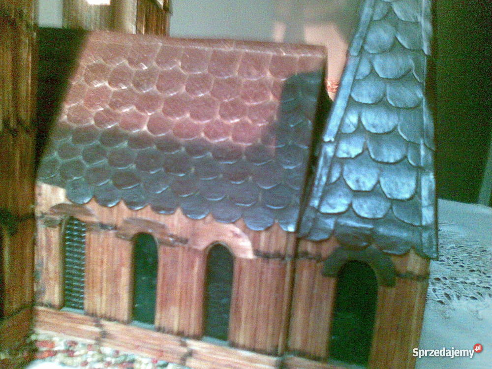 makieta kościoła z zapałek Pozostałe Jędrzejów