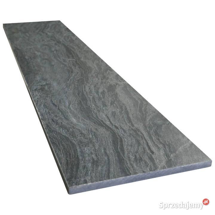 Stopień kwarcyt Silver Grey leather 150x33x2 Szczecin