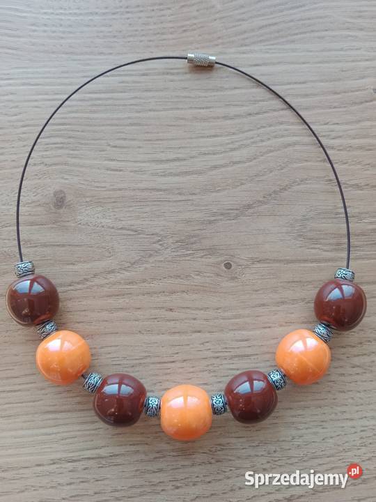 Naszyjnik kule ceramiczne wielkopolskie Poznań