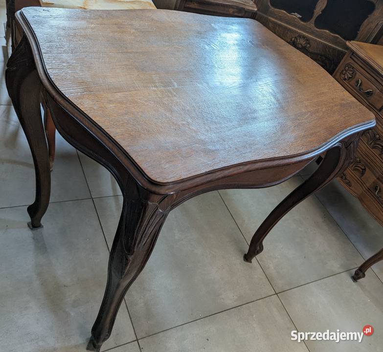 Piękny nieduży stół ludwikowski dąbsklep Dąbrowa