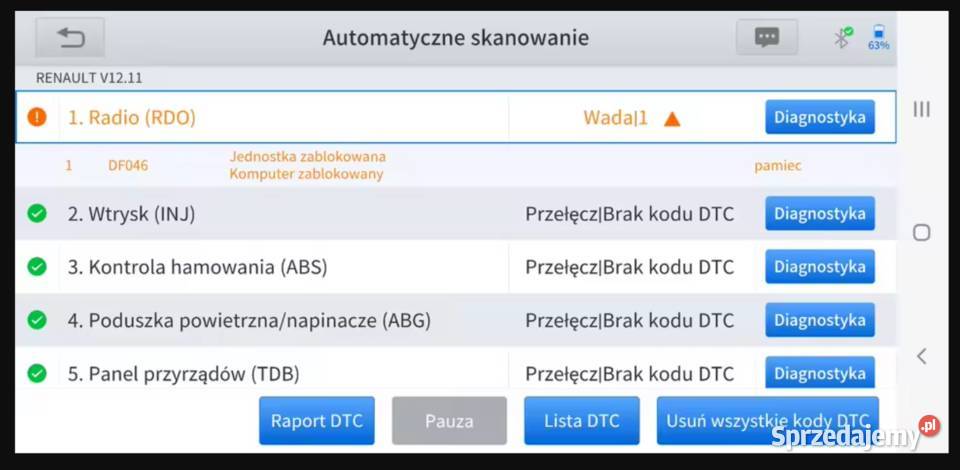 Tester diagnostyczny Interfejs Xtool Anyscan Piotrków Trybunalski