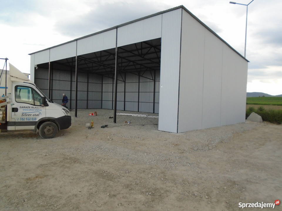 garaż blaszany wiata 16x8 garaże blaszane wiaty