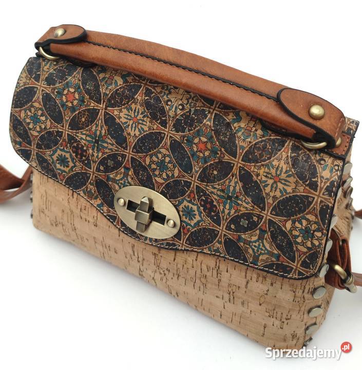 Listonoszka korkowa z klapą ELENA korek małopolskie Chełmek