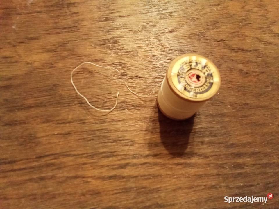 Nić biała USA Vintage