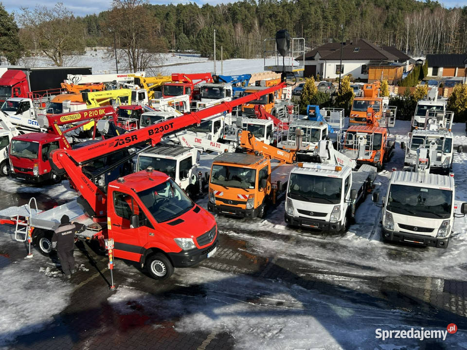 Mercedes Sprinter Podnośnik Koszowy 23m GSR Rok produkcji 2018 Widełki