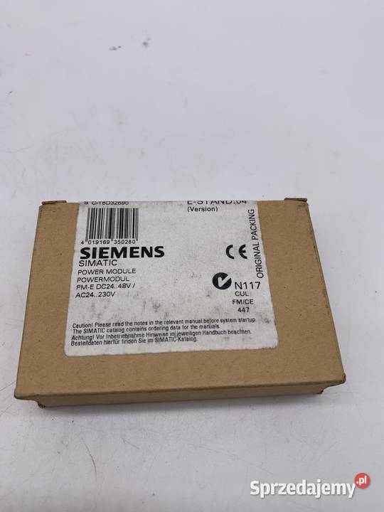 Siemens 6ES7 1384CB100AB0 Power Module Warszawa