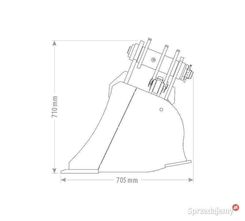 ŁYŻKA SKARPOWA HYDRAULICZNA DUO 8510T do koparki Kutno