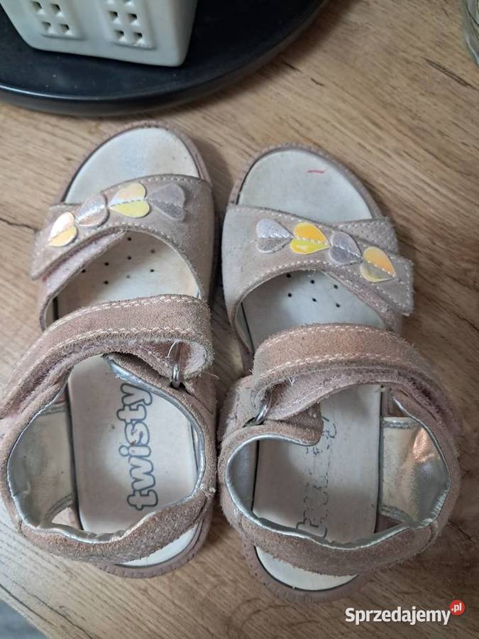 Sandaly skórzane 28 zamsz Siedlce