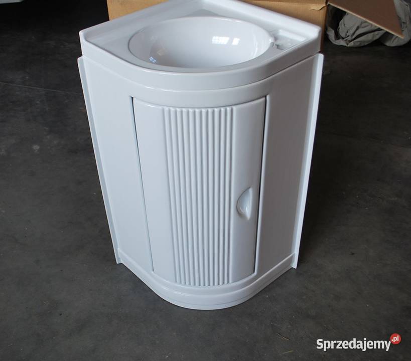 NAROŻNA UMYWALKA Z SZAFKĄ DO KAMPERAPRZYCZEPY Grzebowilk