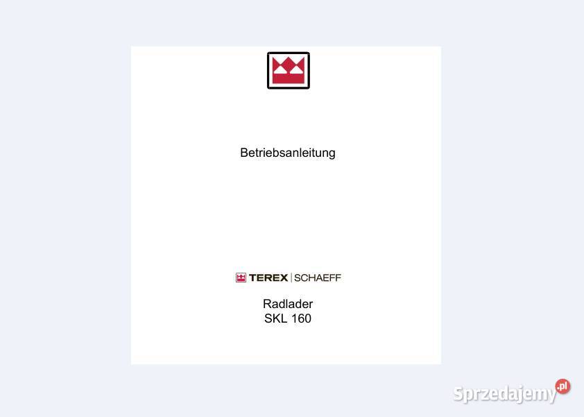 TEREX TL65 SKL200 SKL160 TL65 SKL260 instrukcja Kielce