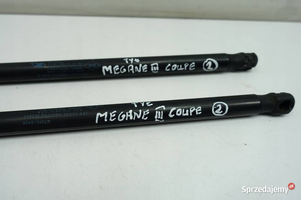 Renault Megane III coupe SIŁOWNIK TYLNEJ KLAPY Zamki, wkładki i kluczyki Rudka