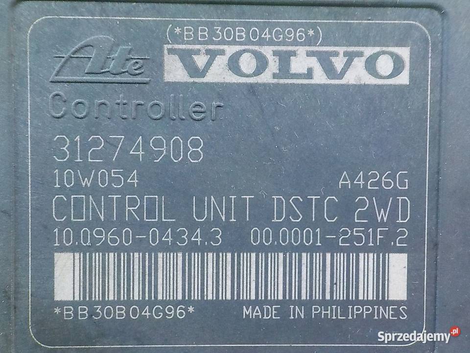 VOLVO C30 LIFT 16 D 10r 3D pompa ABS 31274908 mazowieckie