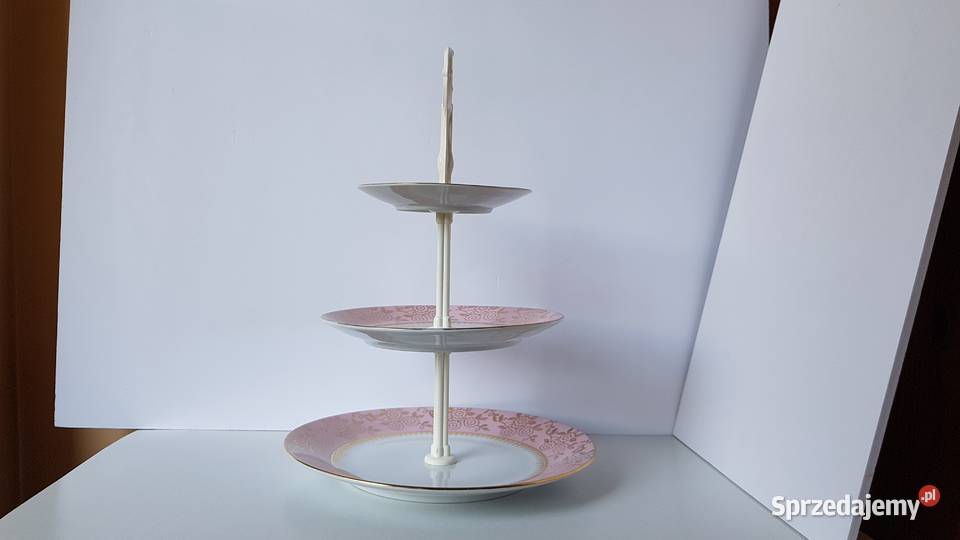 Porcelanowa piętrowa patera MZ Czechosłowacja śląskie