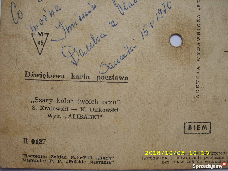 ALIBABKISZARY KOLOR TWOLCHPocztowka dzwiekowa Wołów