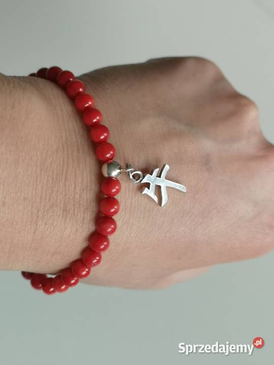 Bransoletka koral hieroglif byk srebro srebro Bransoletki sprzedam