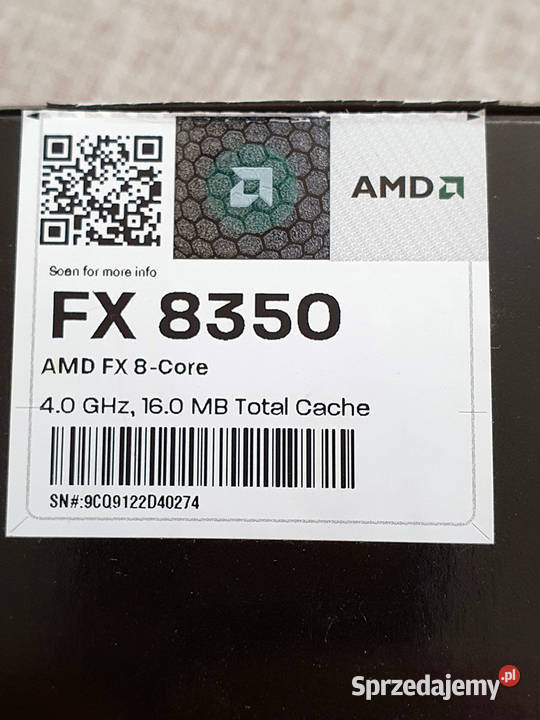 Procesor AMD FX 8350 black edition z oryginalnym Michałowo sprzedam