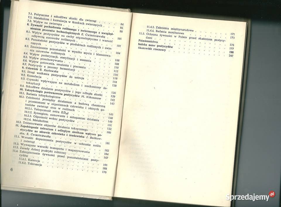 Pestycydy w świetle toksykologii środowiska