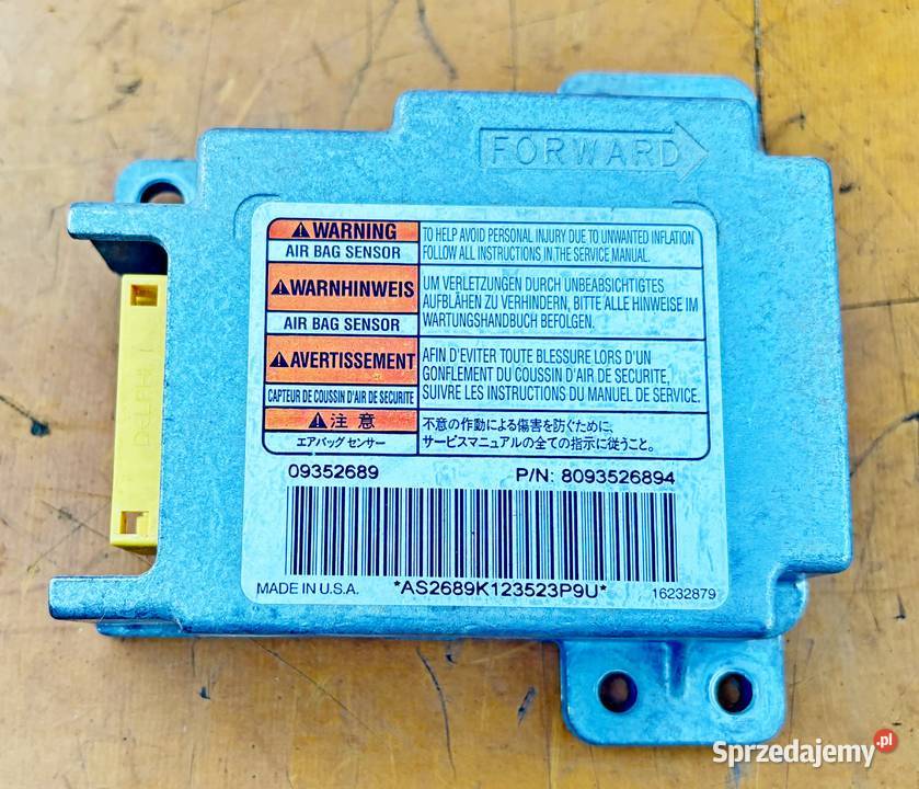 OPEL FRONTERA B MODUŁ SENSOR AIRBAG 09352689 Radom