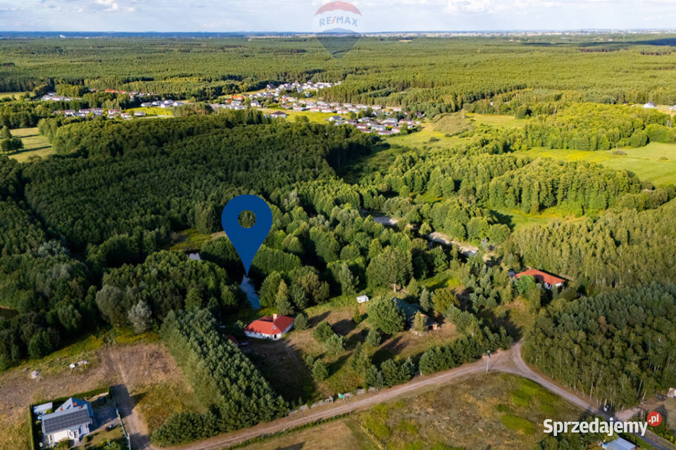 Dom z własnym stawem i wyspą pod Toruniem Obory kujawsko-pomorskie sprzedam