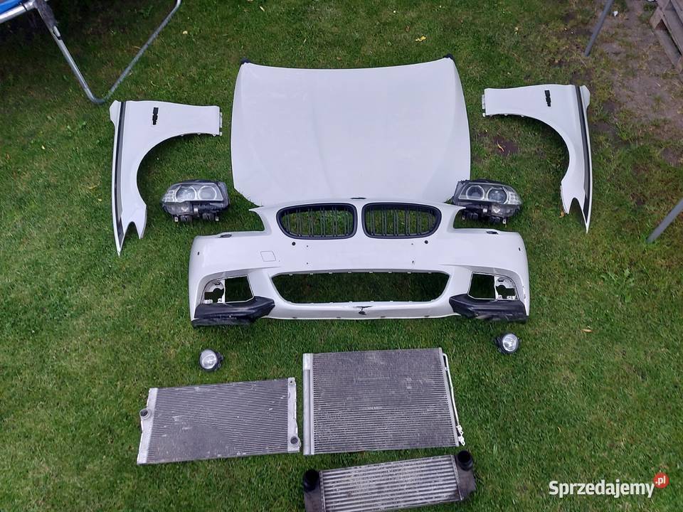 BMW 5 F10 F11 KOMPLETNY przód Zderzak Lampy Euro