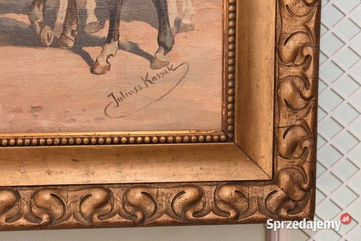 Juliusz Kossak Żołnierz Na Koniu Stary Obraz Obrazki i obrazy Kraków