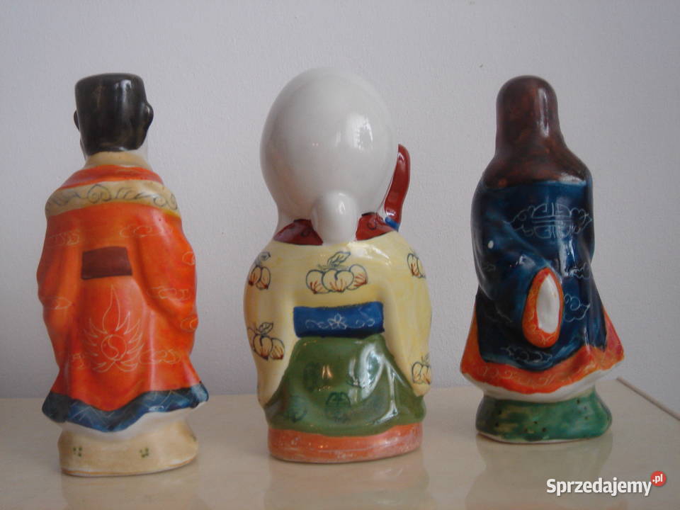 Figurki ceramiczne zestaw 3 Łódź sprzedam