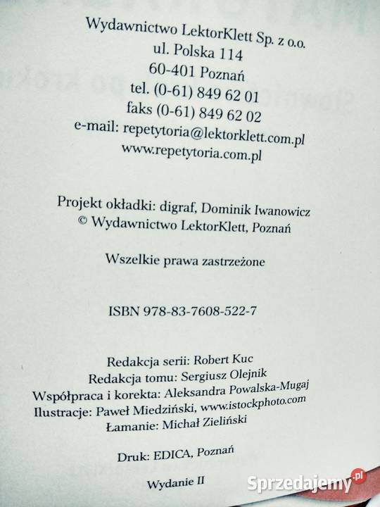 Repetytorium maturalne angielski outlet Warszawa