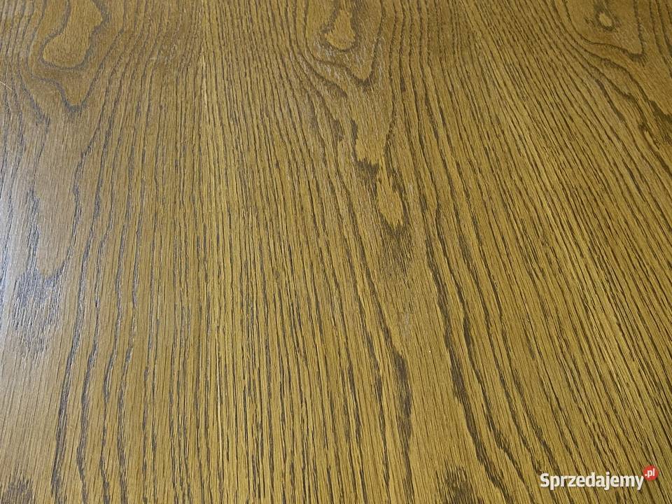 Dębowy komplet do jadalni rozkładany stół 8 Budno