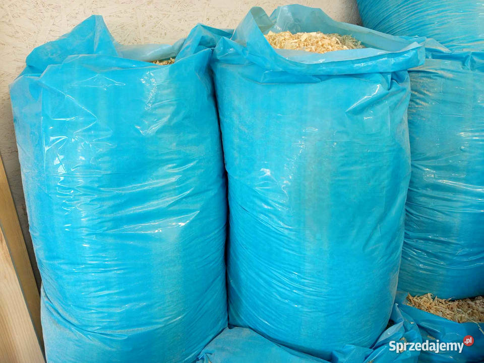 Wióra wiórka świerkowe suche Worek 240l Skomielna Czarna sprzedam