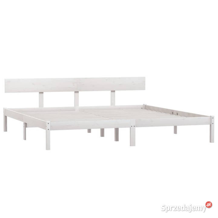 Rama łóżka biała lite drewno sosnowe 200 x 200 Warszawa