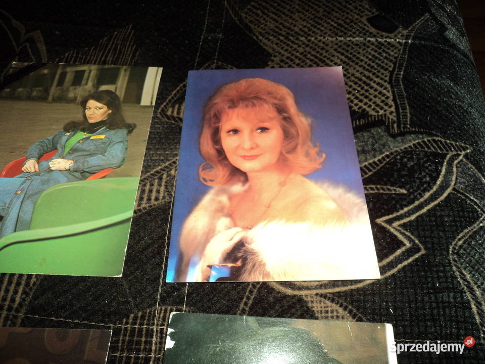 6 pocztówek widokówek celebrytów polskich 8 Nowy Sącz sprzedam