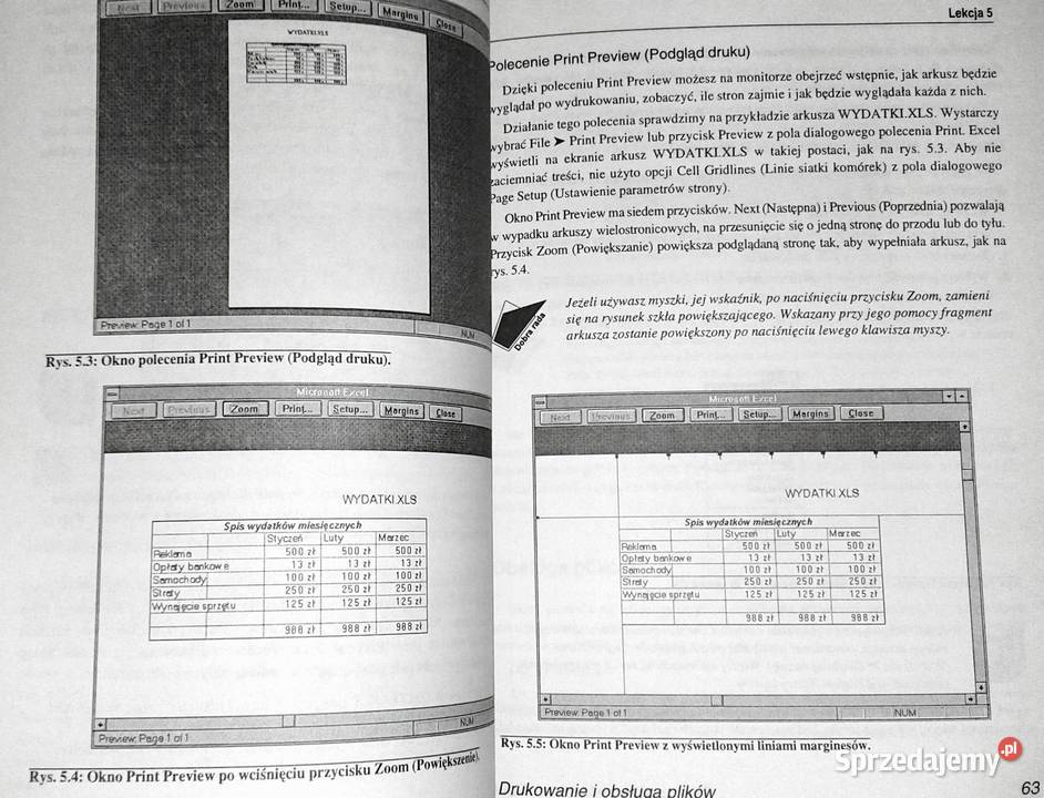 EXCEL 4 Windows Szybki start Stephen L Nelson Rok wydania 1998 Chełm