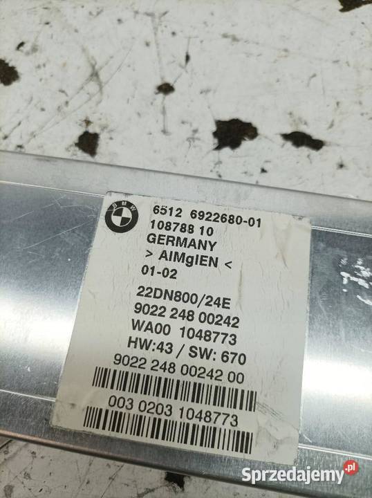 MODUŁ 6922680 WZMACNIACZ ANTENY Bmw Seria 7 IV Rok produkcji 2002 świętokrzyskie